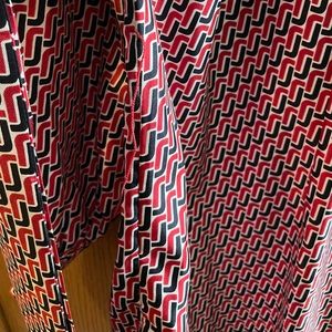 Beautiful Joie shift dress with belt - navy, red and white - size M